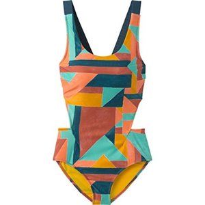 NWT prAna Neolani One Piece Swimsuit Seaglass Print